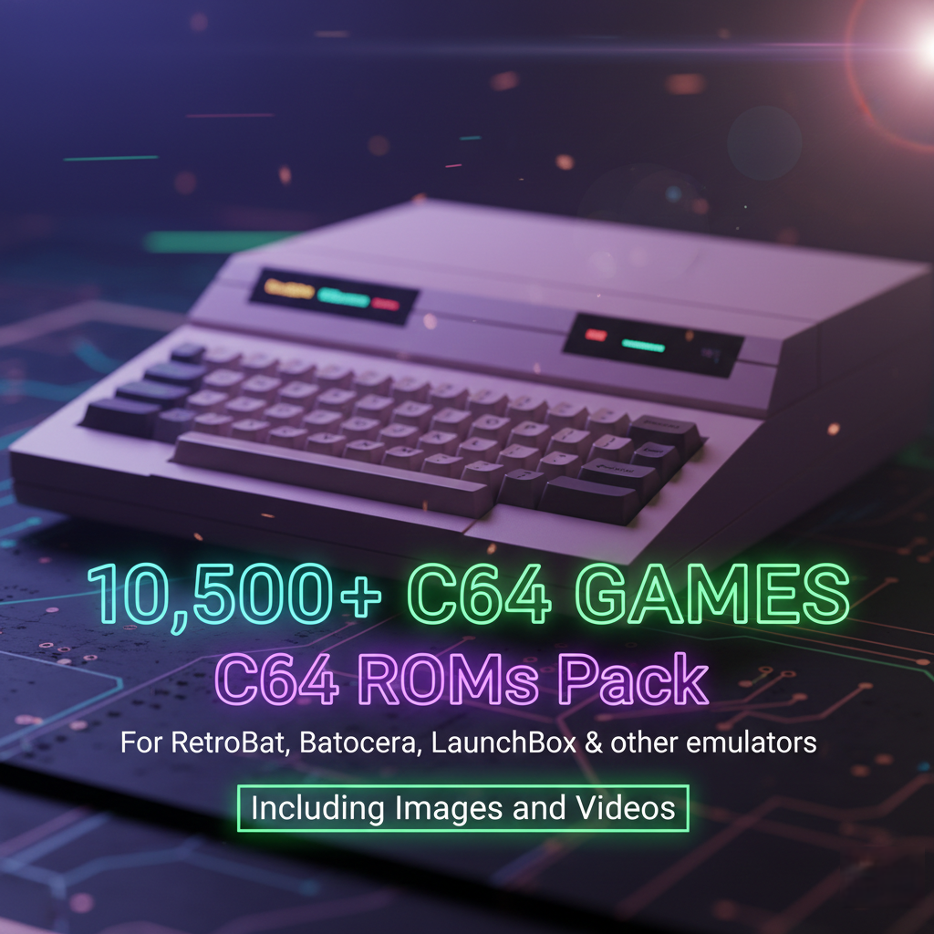 10,500+ C64 ROMs Games for Emulators