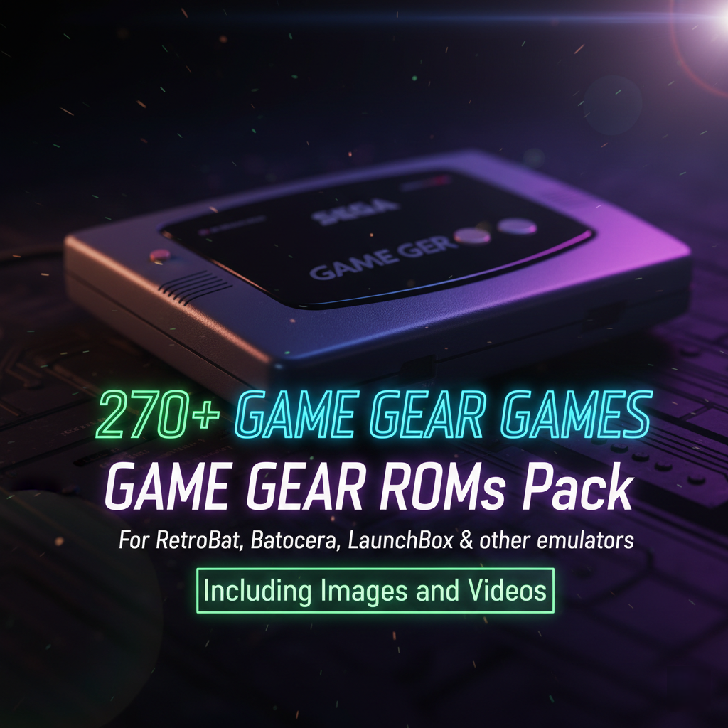 270+ GAME GEAR ROMs Pack - Games for Emulators