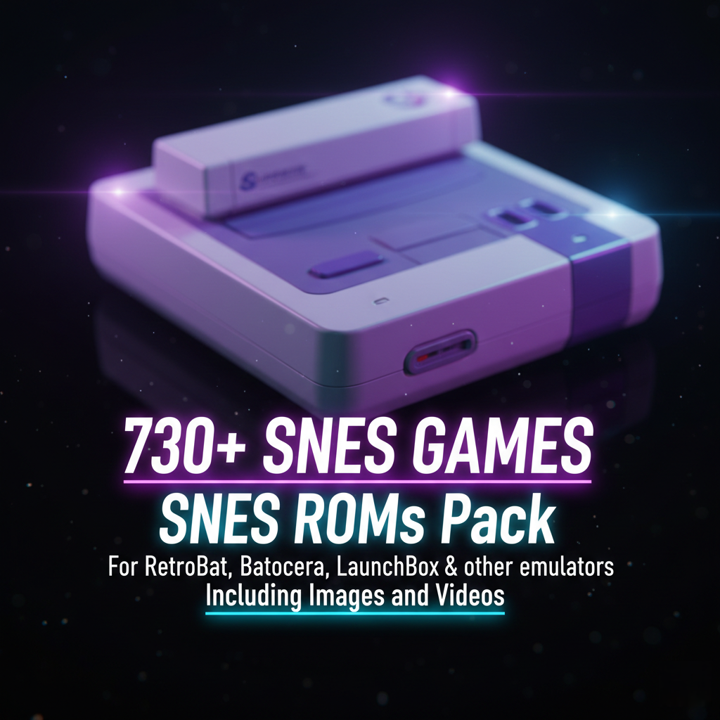 730+ SNES ROMs Pack - Games for Emulators
