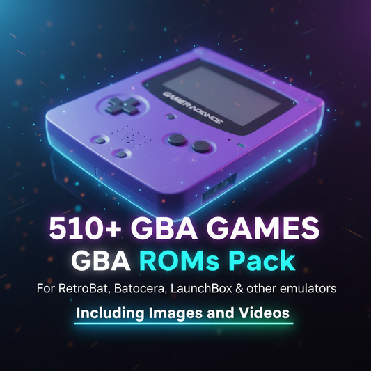 510+ GBA ROMs Pack Games for Emulators