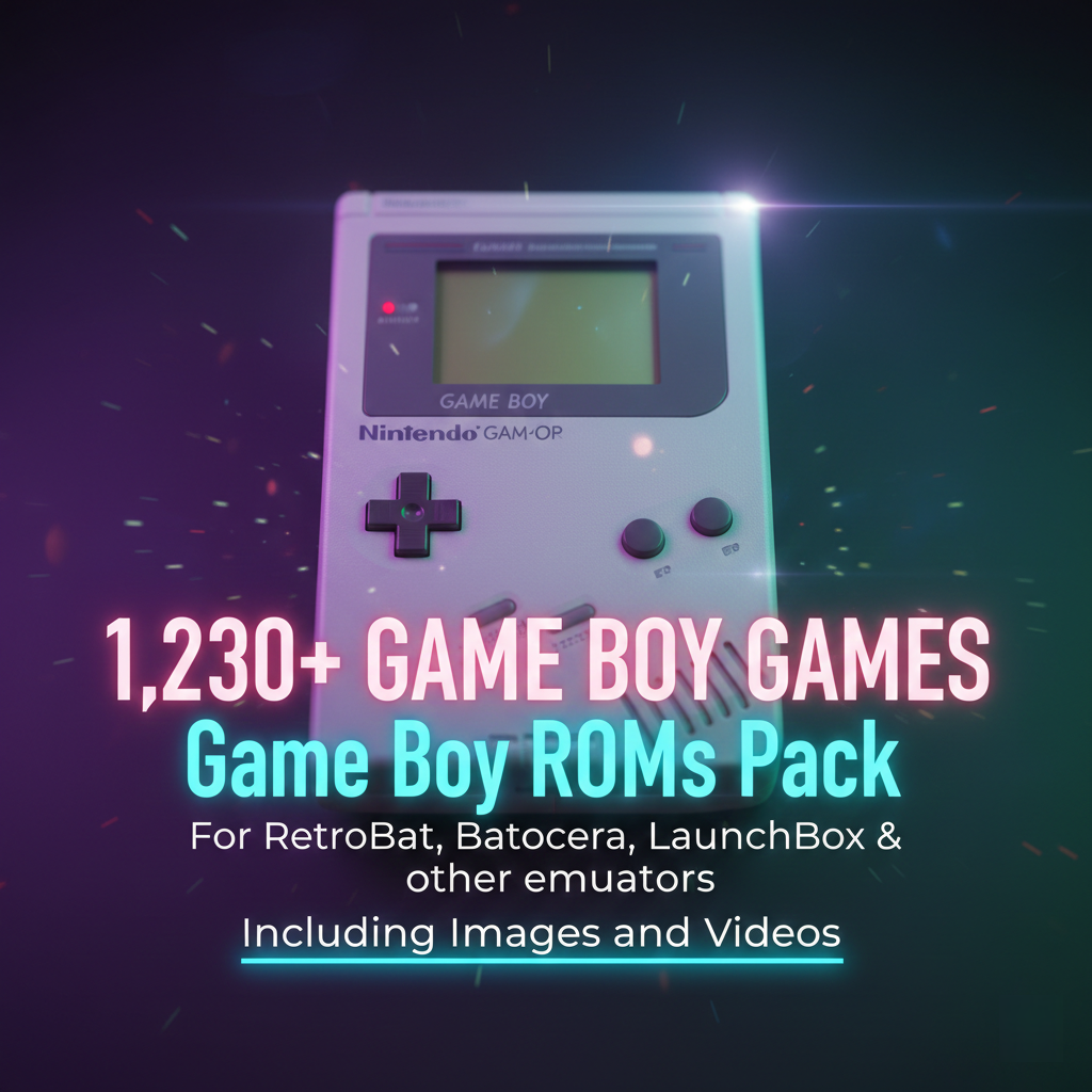 1230+ GAMEBOY ROMs Pack - Games for Emulators