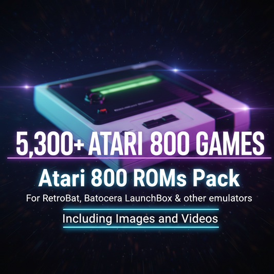 5300+ ATARI 800 ROMs Pack Games for Emulators