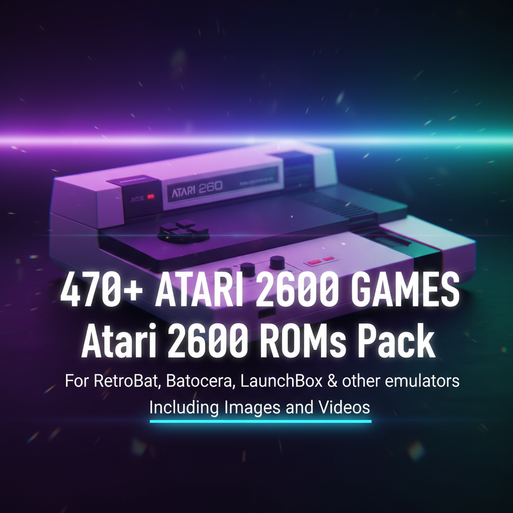 470+  ATARI 2600 ROMs Pack Games for Emulators